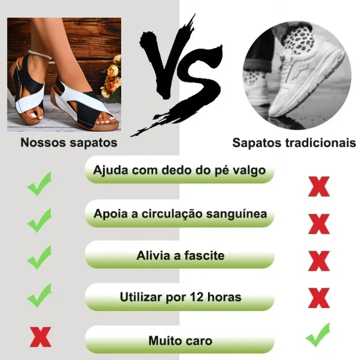 [🎁Metade do preço hoje - não perca] Sandálias ortopédicas com design ergonómico - caminhada sem dor 👞 tornam a caminhada mais confortável