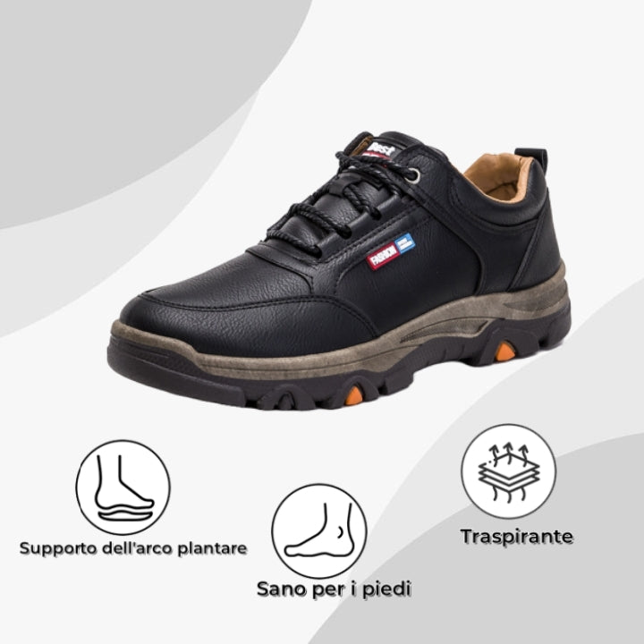 【⏰Sconto del 50% oggi - da non perdere】 Scarpe ortopediche dal design ergonomico - pelle di alta qualità + cuciture a mano 👞