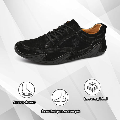 (🔥50% de desconto hoje - agarre!) Sapatos ortopédicos elegantes e premium 👞 - Design ergonómico para alívio da dor