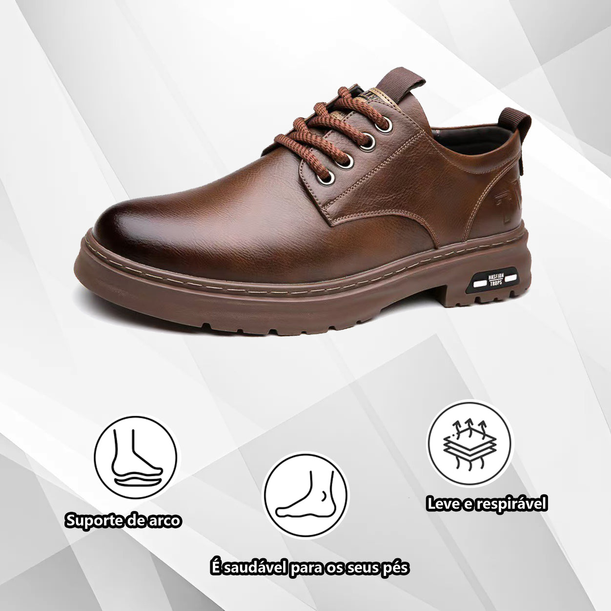 (🔥50% de desconto hoje - compre agora!) Sapatos de pele elegantes e de alta qualidade👞 - Design ergonómico✅ Fabricado em pele de crocodilo de alta qualidade