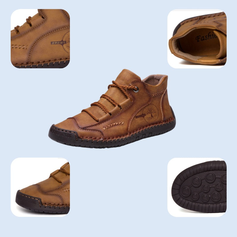 【🎉Promoção por tempo limitado - 60% de desconto, só hoje - não perca】 - Sapatos ortopédicos para homem feitos de pele de bezerro australiana 👞Caminhada confortável e alívio da dor✅