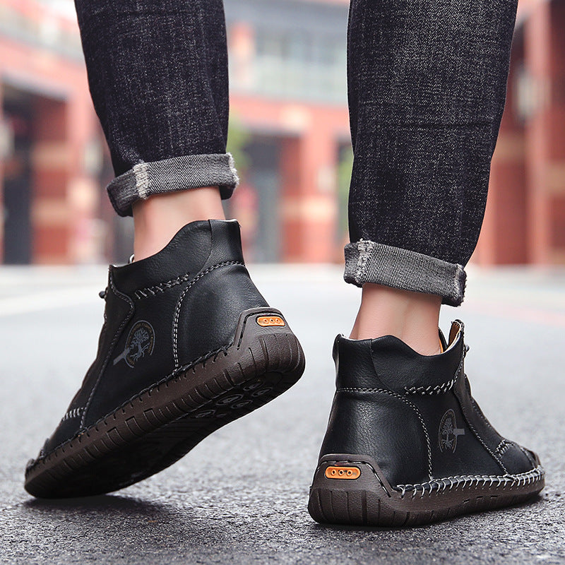 【🎉Promoção por tempo limitado - 60% de desconto, só hoje - não perca】 - Sapatos ortopédicos para homem feitos de pele de bezerro australiana 👞Caminhada confortável e alívio da dor✅