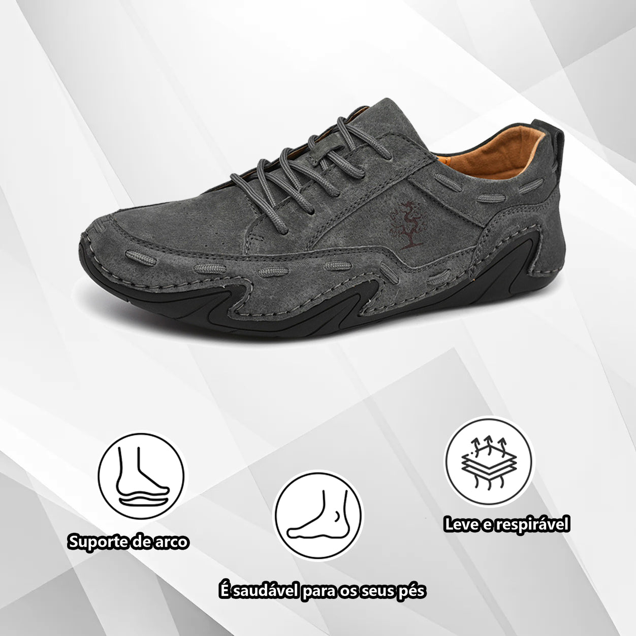 (🔥50% de desconto hoje - agarre!) Sapatos ortopédicos elegantes e premium 👞 - Design ergonómico para alívio da dor