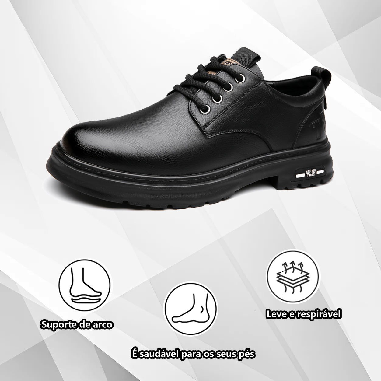 (🔥50% de desconto hoje - compre agora!) Sapatos de pele elegantes e de alta qualidade👞 - Design ergonómico✅ Fabricado em pele de crocodilo de alta qualidade