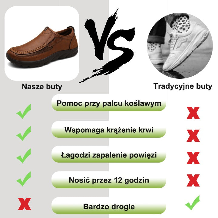 [🎁Dzisiejsza połowa ceny – nie przegap tego] Ergonomicznie zaprojektowane buty ortopedyczne – szyte ręcznie ze skóry klasy 5A 👞Skutecznie chronią zdrowie stóp