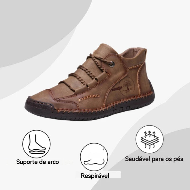 【🎉Promoção por tempo limitado - 60% de desconto, só hoje - não perca】 - Sapatos ortopédicos para homem feitos de pele de bezerro australiana 👞Caminhada confortável e alívio da dor✅
