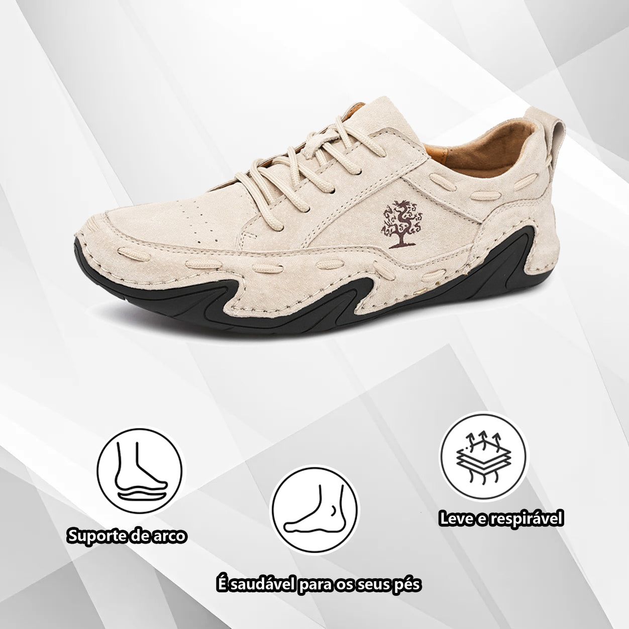 (🔥50% de desconto hoje - agarre!) Sapatos ortopédicos elegantes e premium 👞 - Design ergonómico para alívio da dor