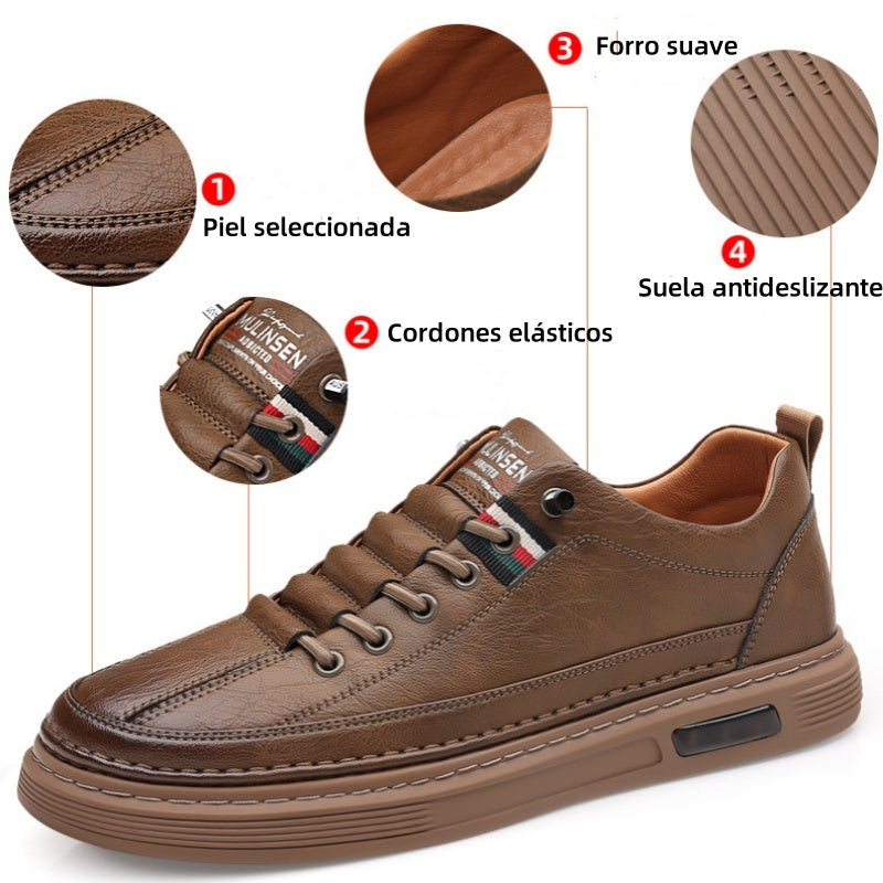 (🔥Desconto de 60% por tempo limitado - Não perca!) - Sapatos ortopédicos macios, confortáveis e luxuosos, fabricados em Itália, em pele de bovino (suporte para o arco - alivia as dores nos pés)