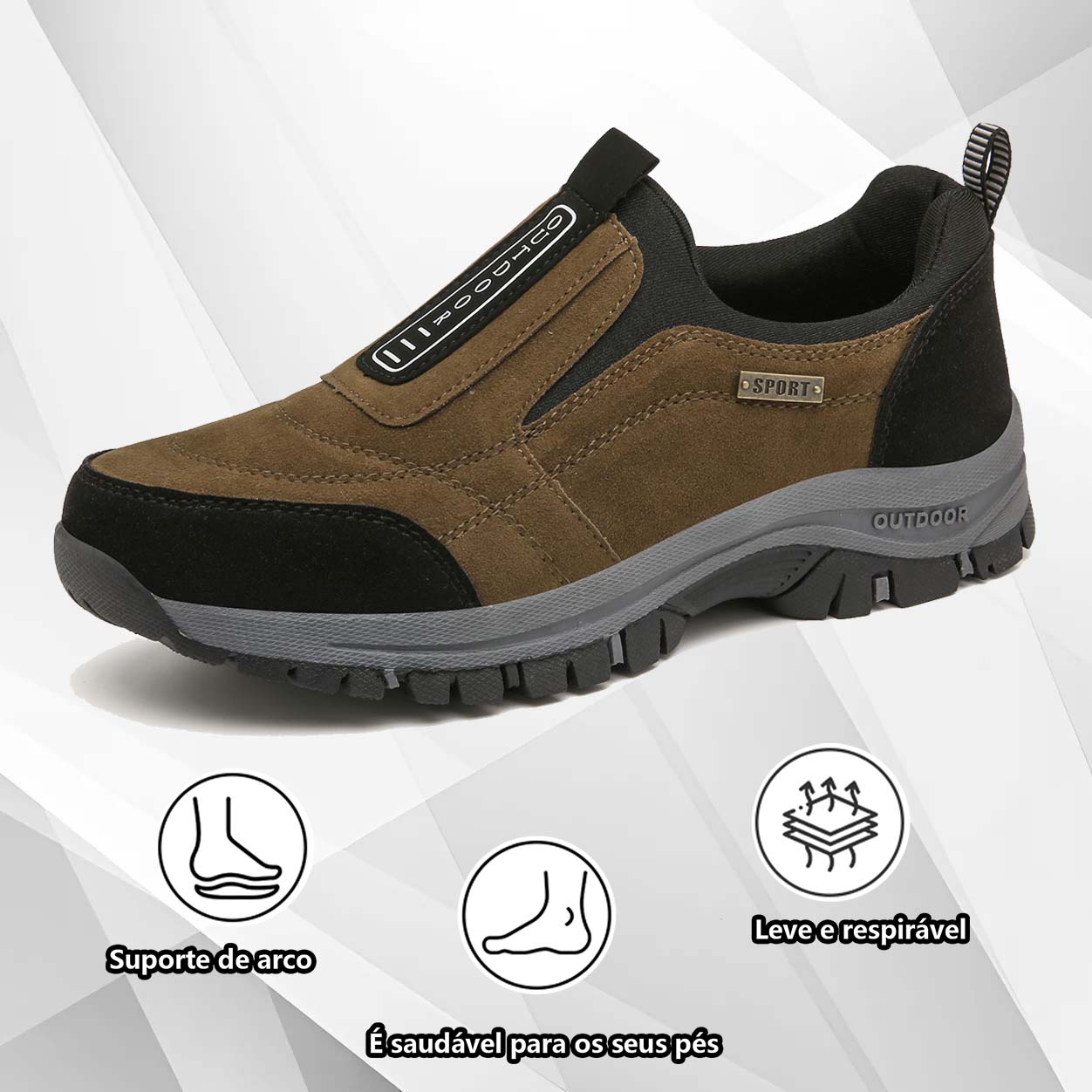 (🔥50% de desconto hoje - agarre!) Sapatos ortopédicos elegantes e premium 👞 - Design ergonómico para alívio da dor
