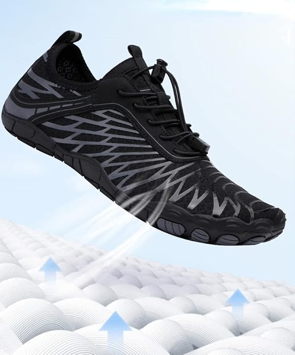 ⏰Rápido! Use estes sapatos descalços que deixam os seus pés confortáveis! 👟Sem necessidade de atar os atacadores, ortopédicos - melhore os seus pés🦶, alivie a dor e dê passos saudáveis. Respiráveis e antiderrapantes👍, ☀️Indispensáveis no verão!