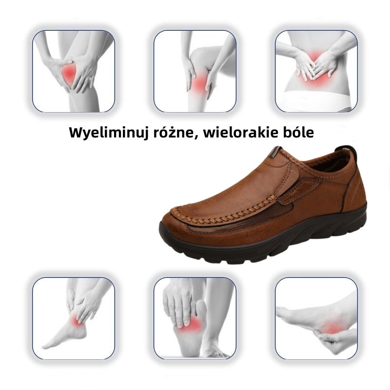 [🎁Dzisiejsza połowa ceny – nie przegap tego] Ergonomicznie zaprojektowane buty ortopedyczne – szyte ręcznie ze skóry klasy 5A 👞Skutecznie chronią zdrowie stóp
