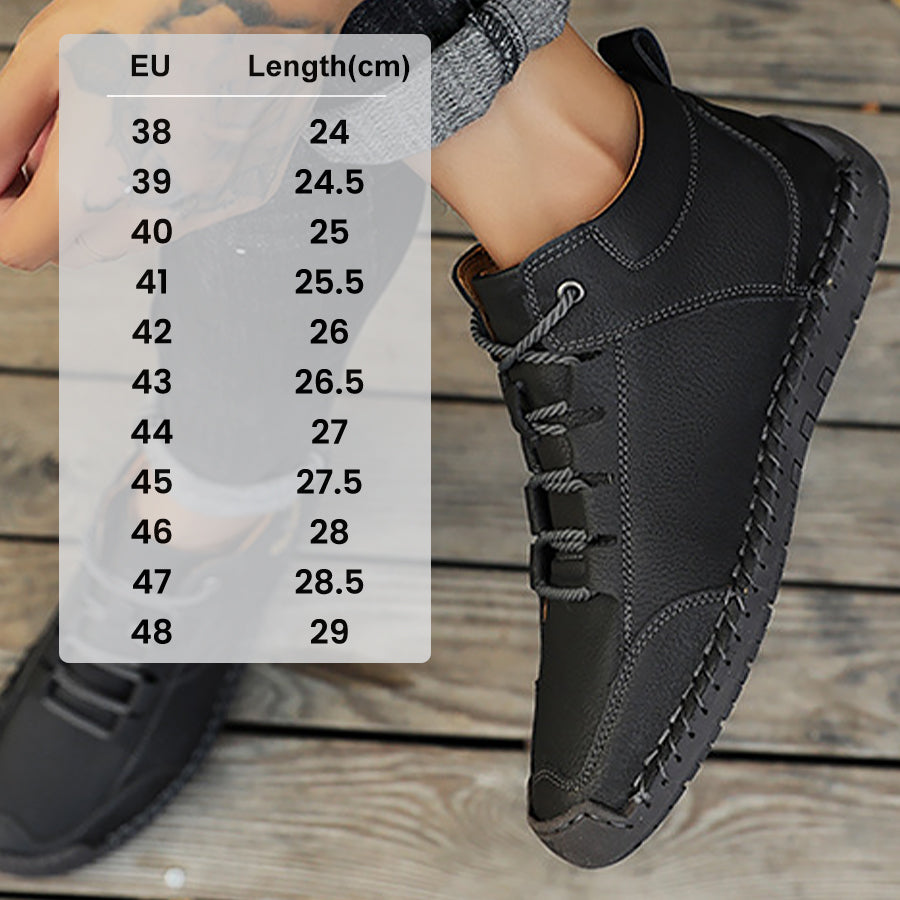 (🔥50% de desconto hoje - adquira já!) Sapatos ortopédicos premium e elegantes 👞 - Design ergonómico para alívio da dor