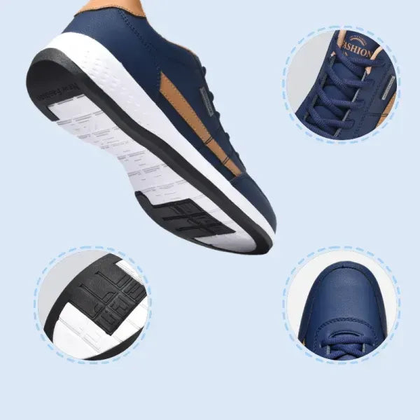 (🔥Oferta de 50% por tempo limitado - não perca!) - Fabricado em Itália, calçado ortopédico macio, confortável e luxuoso, fabricado em pele escovada (com suporte - alivia as dores nos pés)