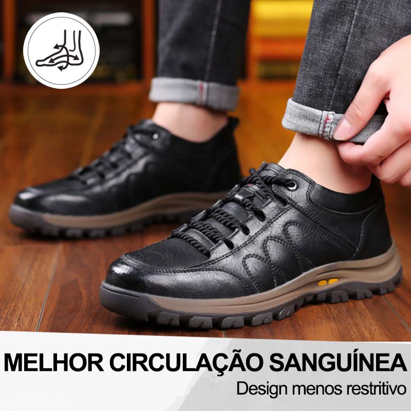 【🎁Hoje com 50% de desconto, encomende e receba meias ortopédicas grátis】 Sapatos ortopédicos com design ergonómico - aliviam as dores nas articulações 👞 Reduzem a pressão ao caminhar