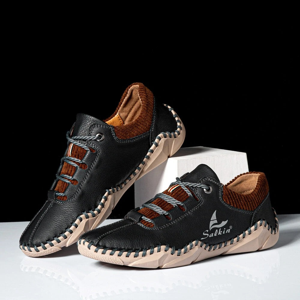 [🎁Dzisiejsza połowa ceny – nie przegap tego] Ergonomicznie zaprojektowane buty ortopedyczne – szyte ręcznie ze skóry klasy 5A 👞Skutecznie chronią zdrowie stóp