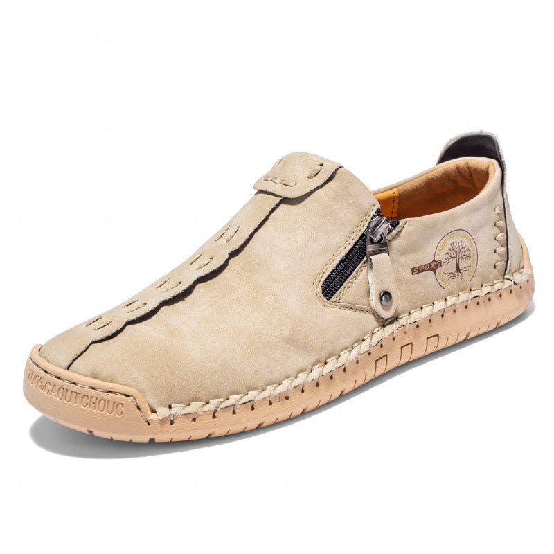 【🎉Promoção por tempo limitado - 50% de desconto, só hoje - não perca】 - Sapatos ortopédicos para homem, costurados à mão com pele de bezerro australiana 👞Caminhada confortável e alívio da dor✅
