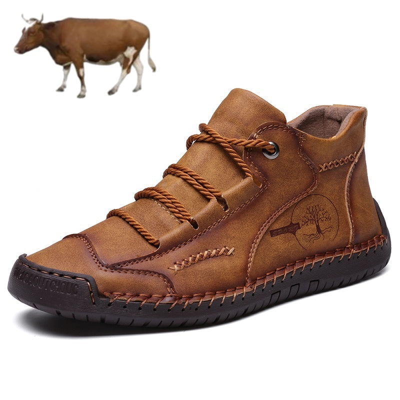 【🎉Promoção por tempo limitado - 60% de desconto, só hoje - não perca】 - Sapatos ortopédicos para homem feitos de pele de bezerro australiana 👞Caminhada confortável e alívio da dor✅