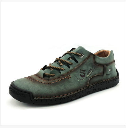 【⏰Último dia com 50% de desconto - não perca!】🔥 Sapatos ortopédicos confortáveis👞 Design ergonómico com suporte de arco para caminhar sem dor ✅ Costurado à mão com pele de bovino