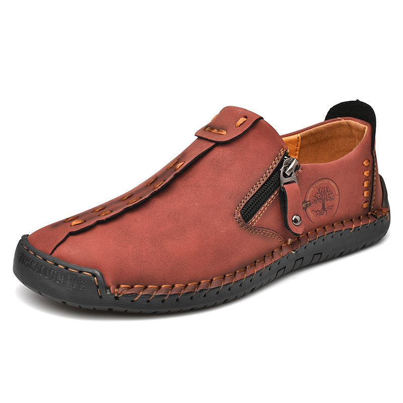 【🎉Promoção por tempo limitado - 50% de desconto, só hoje - não perca】 - Sapatos ortopédicos para homem, costurados à mão com pele de bezerro australiana 👞Caminhada confortável e alívio da dor✅