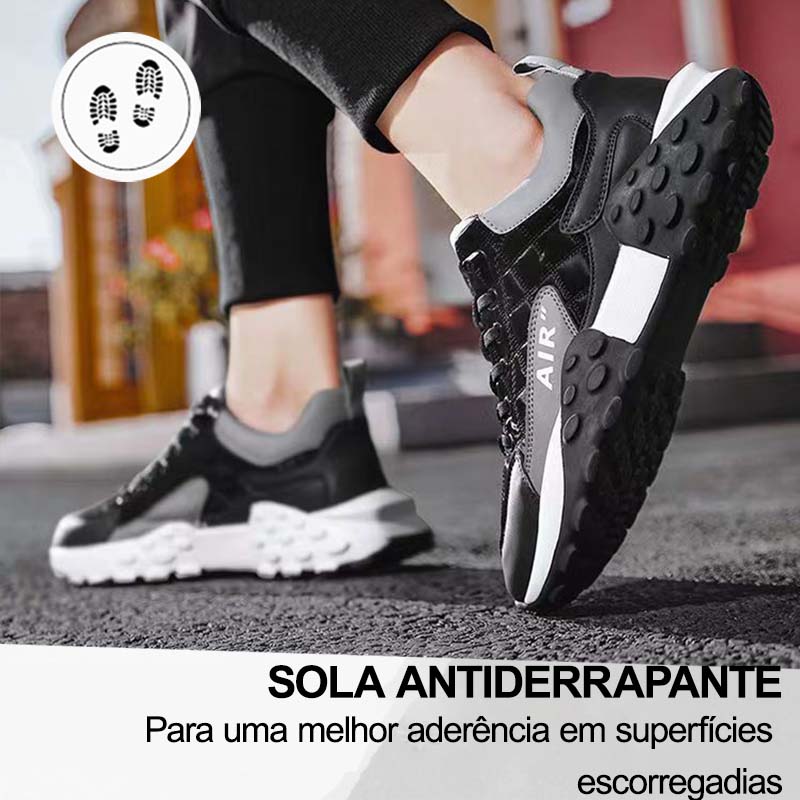 【🔥Novidades, metade do preço hoje por tempo limitado】Sapatos ortopédicos - design ergonómico, super absorção de choque, correção da marcha ✅Feito em pele de bovino