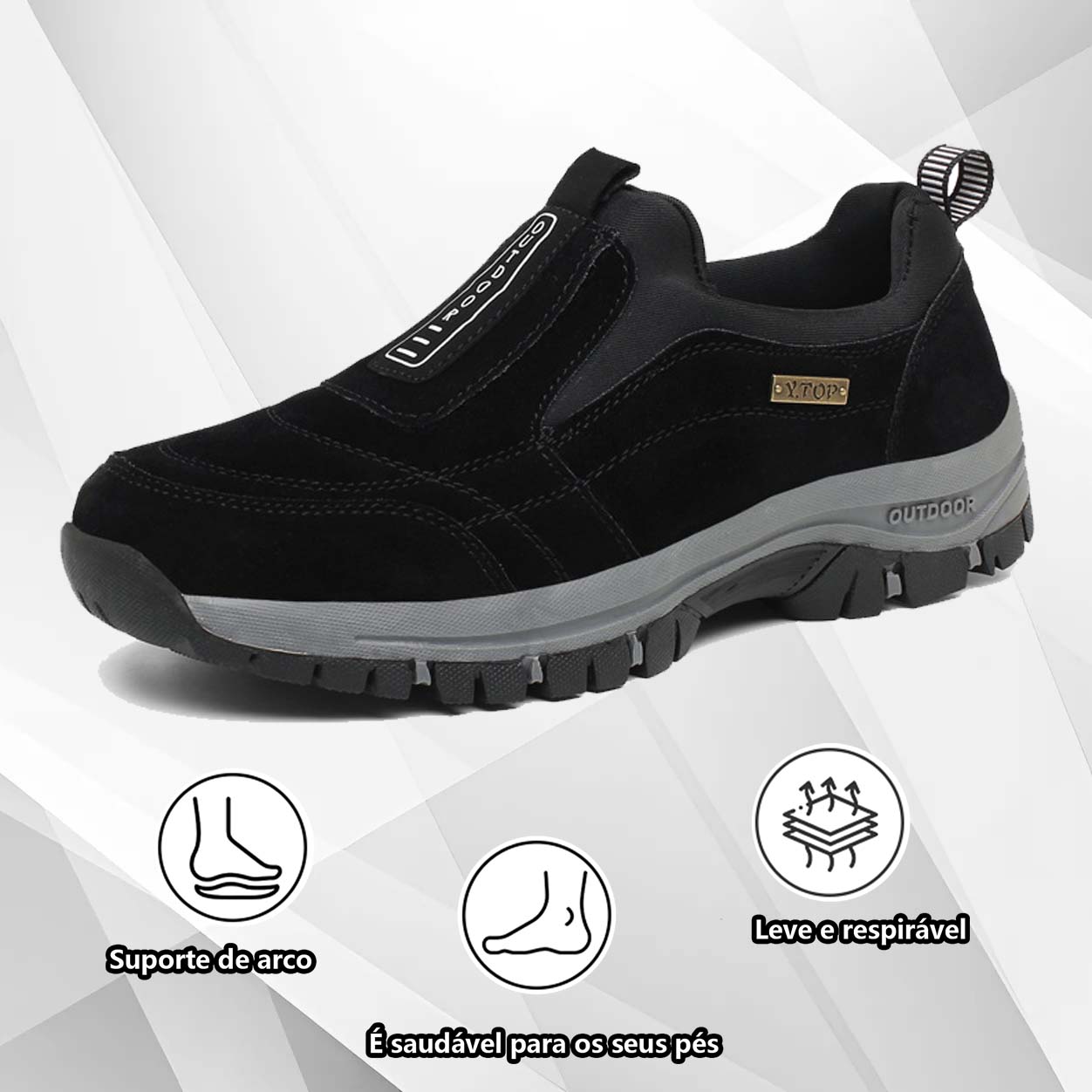 (🔥50% de desconto hoje - agarre!) Sapatos ortopédicos elegantes e premium 👞 - Design ergonómico para alívio da dor
