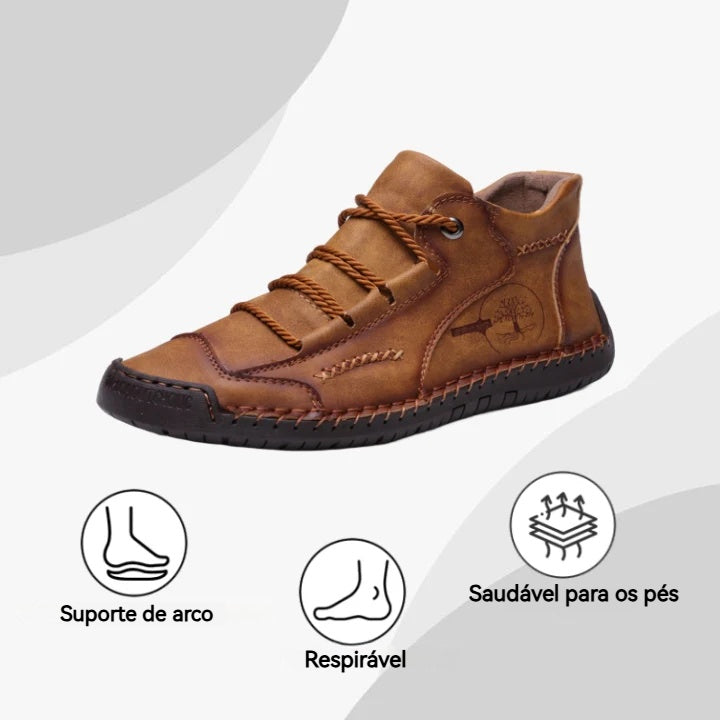 【🎉Promoção por tempo limitado - 60% de desconto, só hoje - não perca】 - Sapatos ortopédicos para homem feitos de pele de bezerro australiana 👞Caminhada confortável e alívio da dor✅