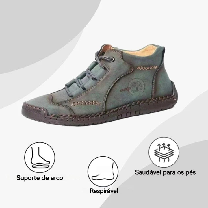 【🎉Promoção por tempo limitado - 60% de desconto, só hoje - não perca】 - Sapatos ortopédicos para homem feitos de pele de bezerro australiana 👞Caminhada confortável e alívio da dor✅