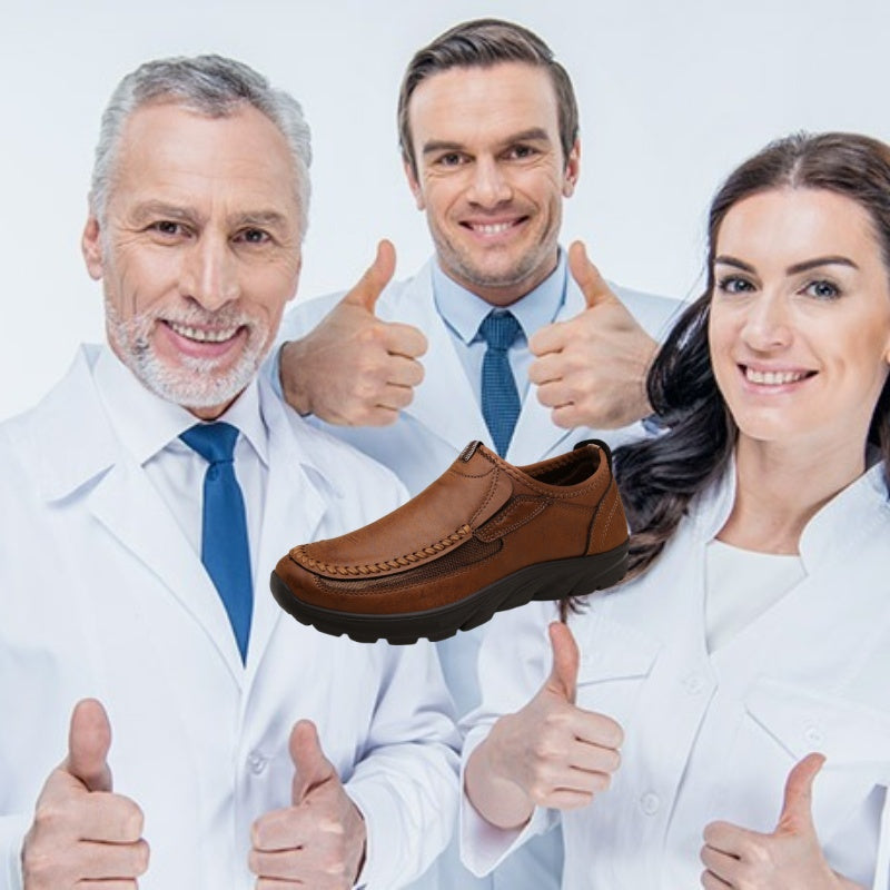 [🎁Dzisiejsza połowa ceny – nie przegap tego] Ergonomicznie zaprojektowane buty ortopedyczne – szyte ręcznie ze skóry klasy 5A 👞Skutecznie chronią zdrowie stóp