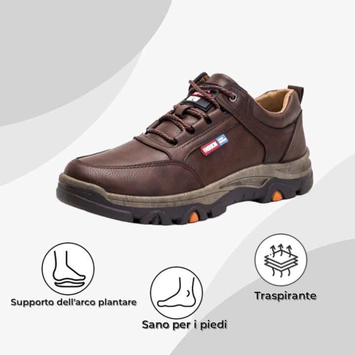 【⏰Sconto del 50% oggi - da non perdere】 Scarpe ortopediche dal design ergonomico - pelle di alta qualità + cuciture a mano 👞